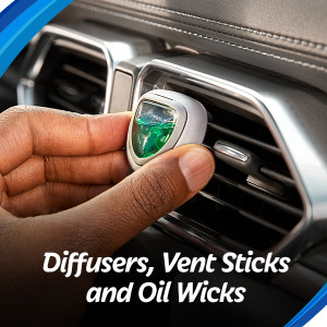Refresh Your Car Mini Diffuser Air Freshener (New Car/Cool Breeze Scent, 2  Pack) 