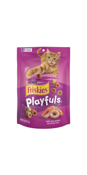 FRISKIES PLAYFULS WITH REAL SALMON & SHRIMP FLAVOR