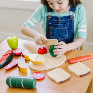 Melissa & Doug Toy, Cutting Food, Wooden