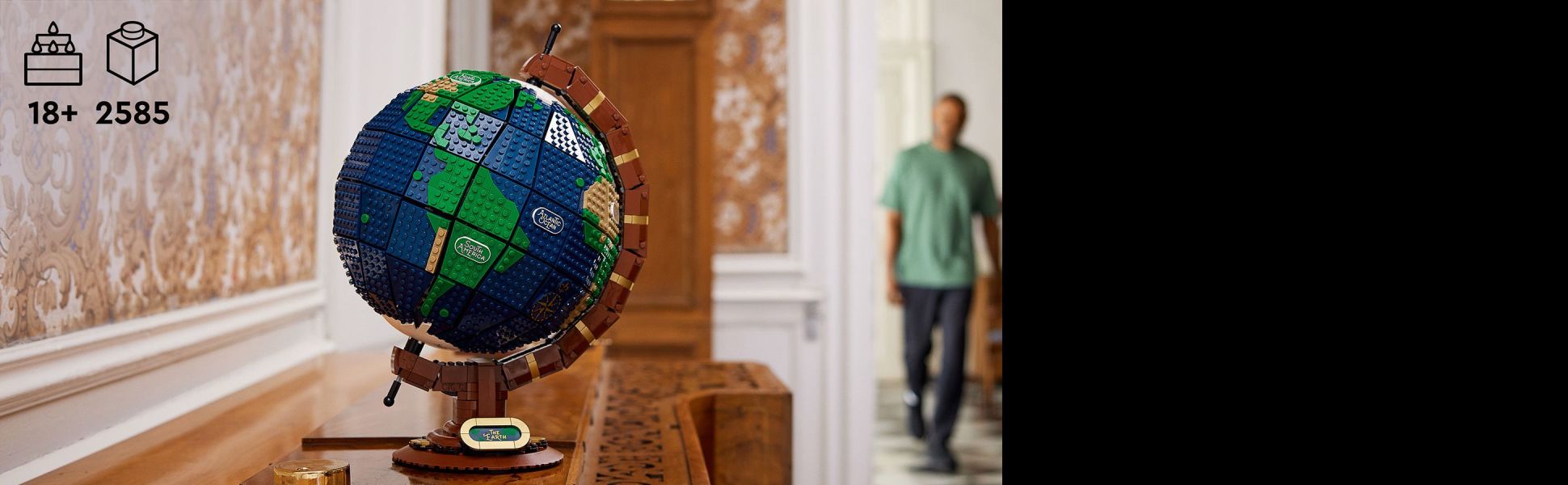 LEGO Ideas The Globe Building Set, Build and Display Model for