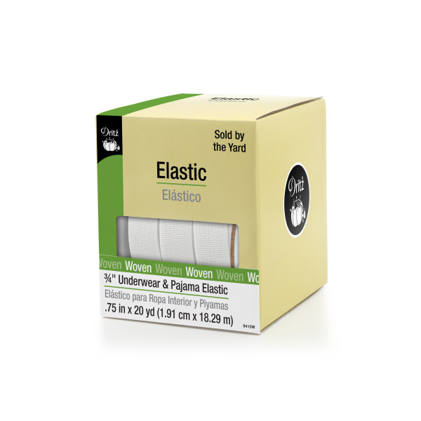 Dritz antidérapant élastique 3/20,3 cm X1 Yard-White