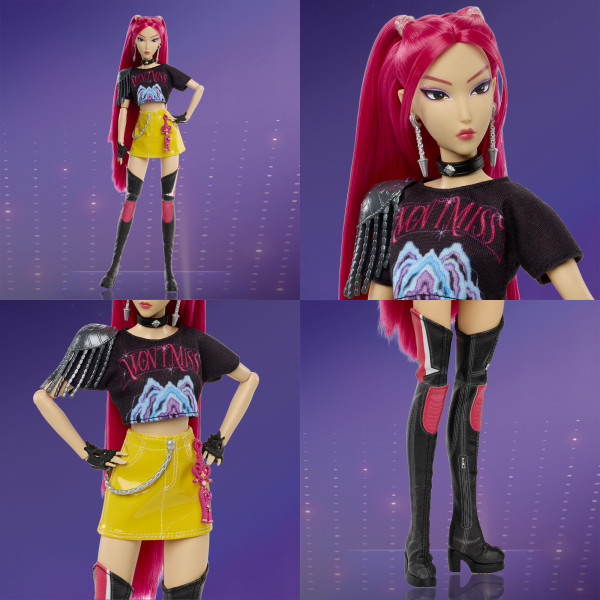 KPop Demon Hunters HUNTR/X Zoey Fashion Doll in Removable Look