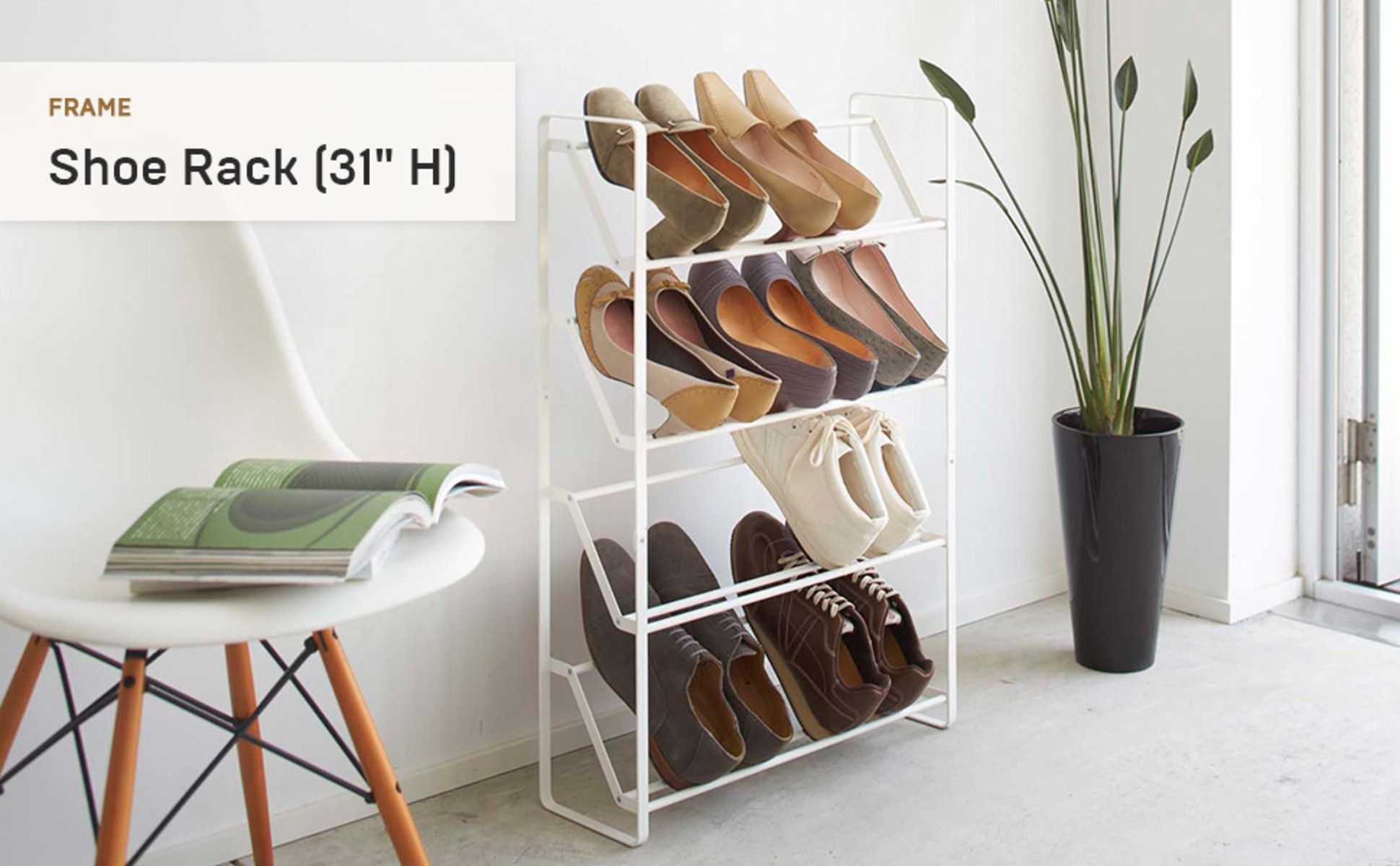 Wall-Mounted Wood Shelf, Yamazaki Home