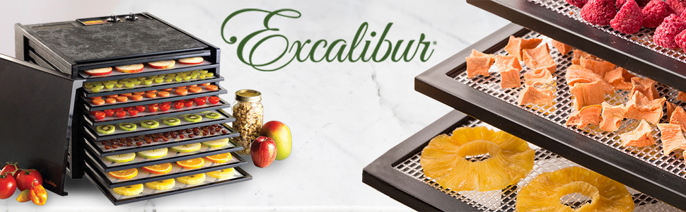 Excalibur 9 Tray Dehydrator With 26hr Timer, Excalibur 9 Tray Food Dryer  with 26hr Timer in white and black, model 4926T 220GB/220GW, Excalibur  Dehydrators, Food Dehydration Food Preserve Excaliber Excalibur UK -  Energiseyourlife