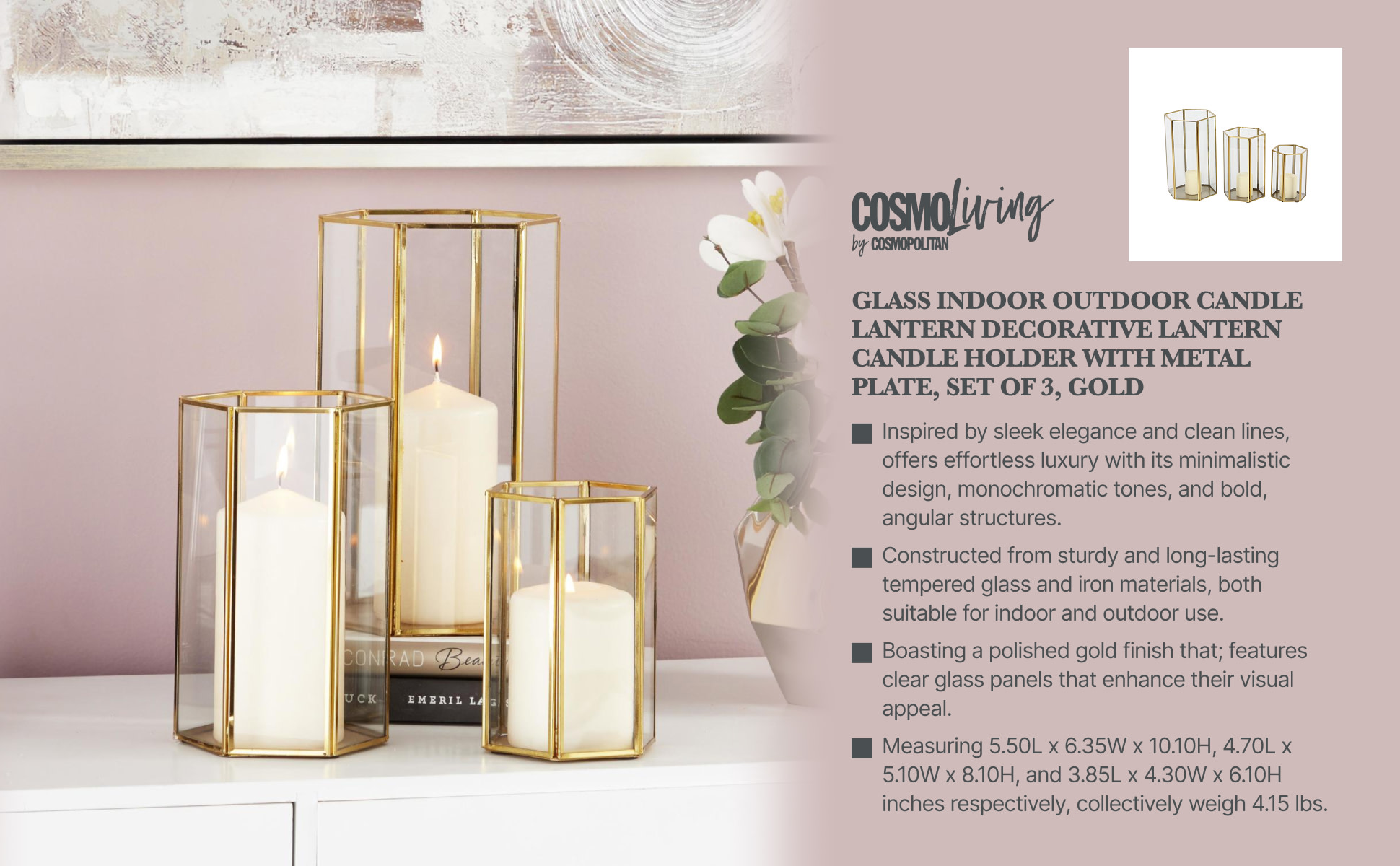 M*u様 REI Candle Lantern ゴールド M*u様 REI Candle Lantern