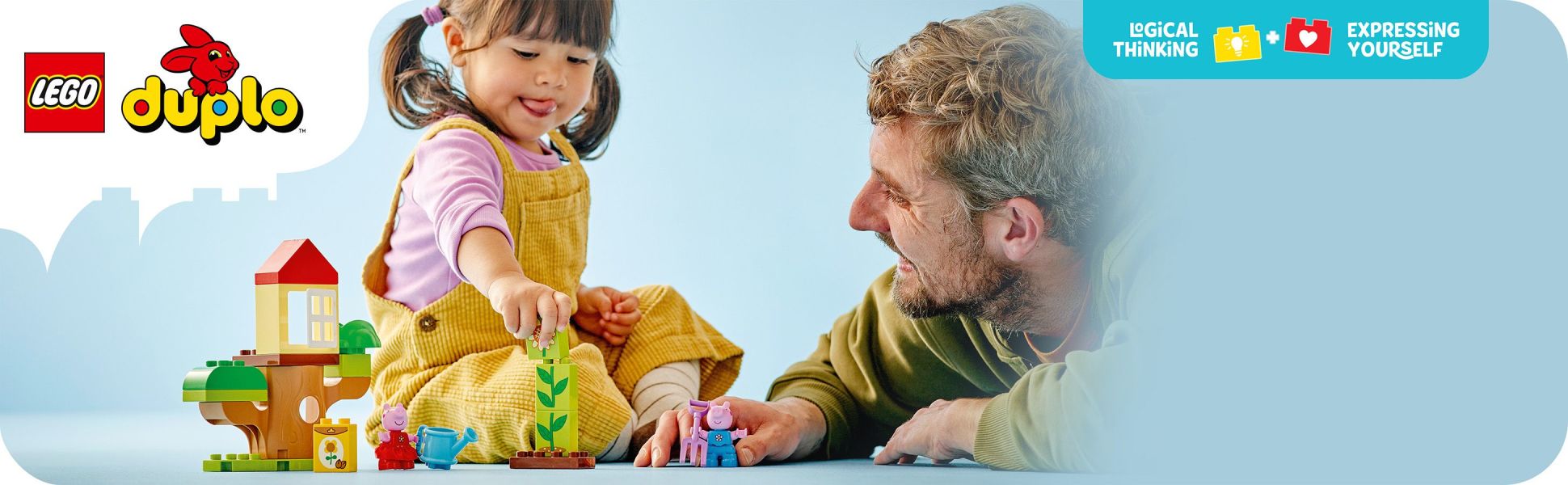 Peppa-loving toddlers can learn how to care for nature with this fun garden and tree house playset.