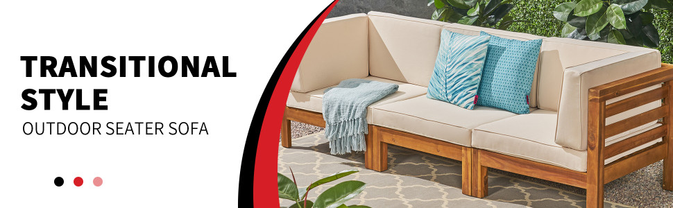Amazon.com: NORDICANA 3-Seat Sectional Sofa Set with Storage