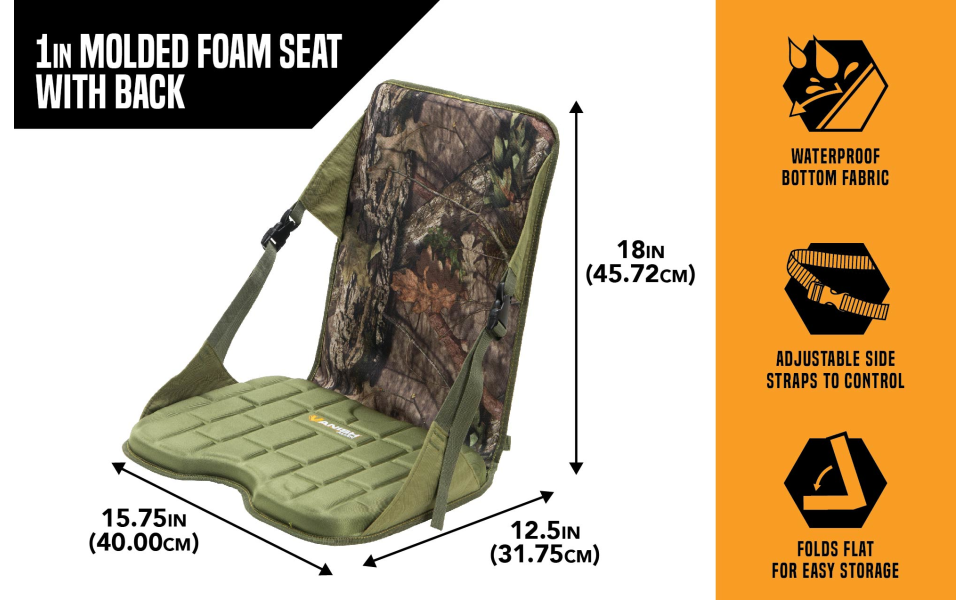 Allen Vanish EVA Foam Hunting Seat Cushion, 1 Thick, Multicolored