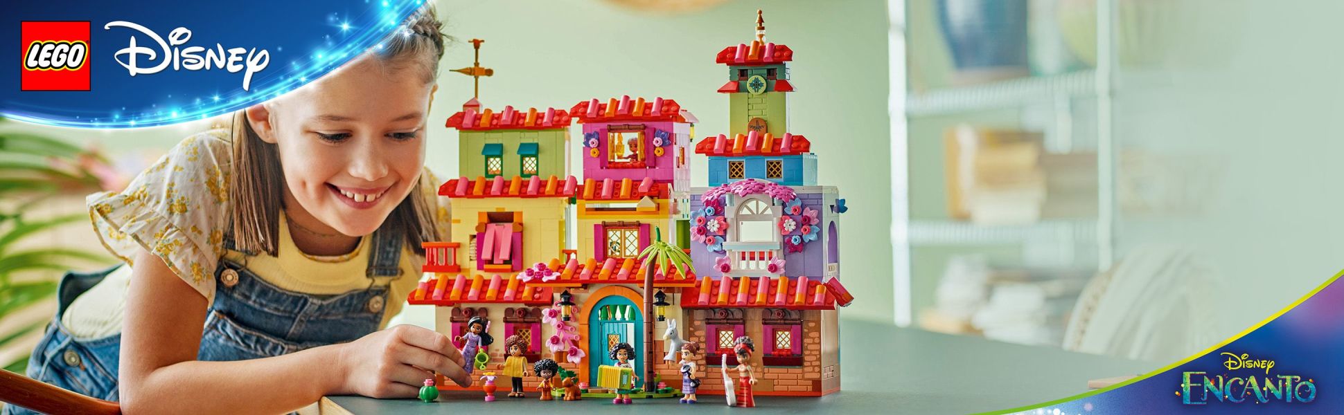 Thrill Disney’s Encanto fans with a LEGO Disney buildable Madrigal house playset, with details and functions to spark play.