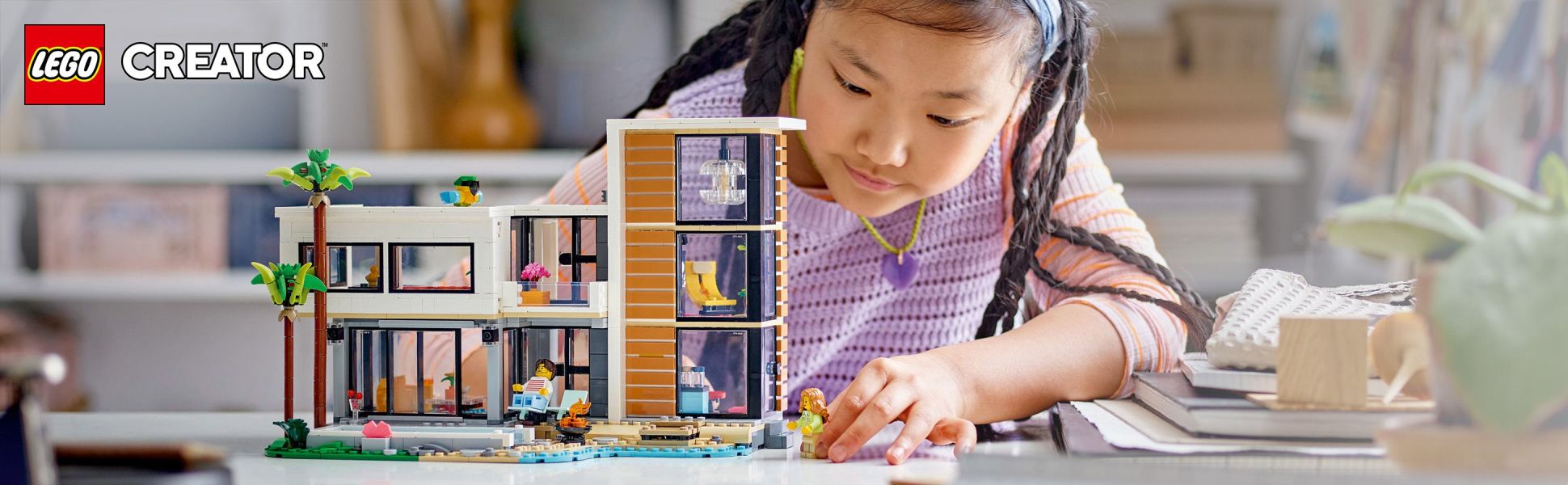 Kids can create a Modern House with this LEGO Creator 3in1 playset and then rebuild it into a city building or forest cabin.