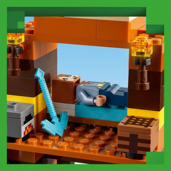 Get creative with crafting equipment then rest in the bed.