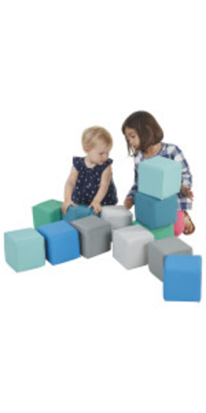 SoftZone Patchwork Toddler Building Blocks