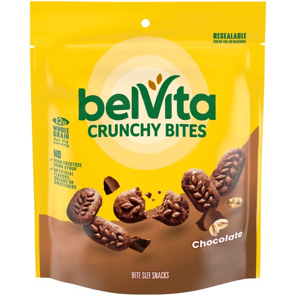 belVita Bite Size Snacks, Chocolate Crunchy Bites, 5 oz - Walmart.com