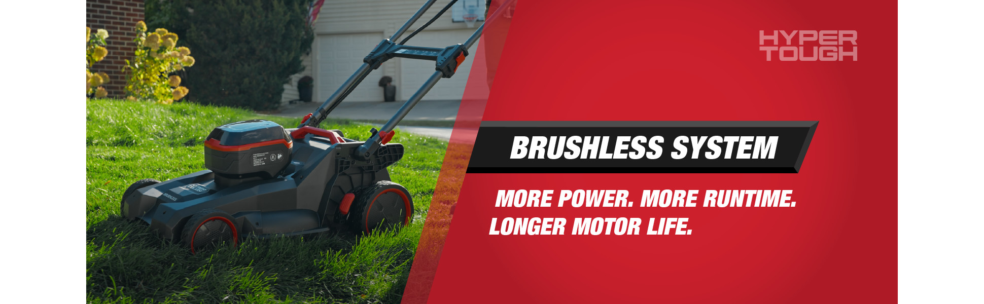 Hyper Tough 20V 20-inch Cordless Push Lawn Mower, HY5601050516020