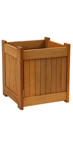 Sunnydaze Meranti Wood Outdoor Potting Bench with Teak Oil Finish - 42