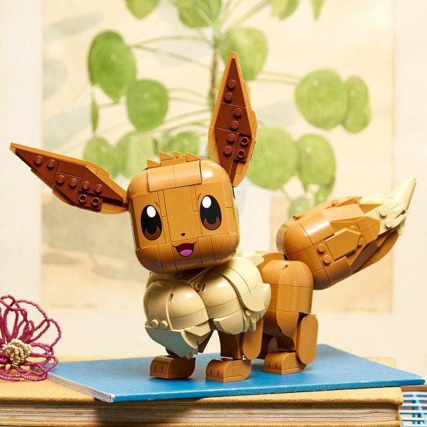 Realistic recreation features Eevee’s iconic tail and ears.