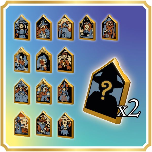 Set includes 2 of 14 collectible Hogwarts portraits.