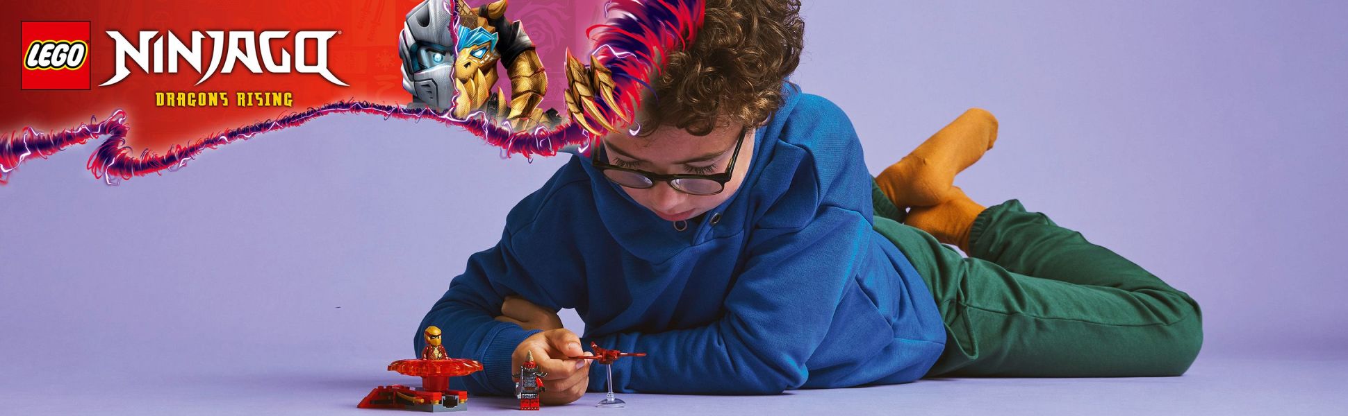 Kai’s Dragon Spinjitzu Spinner lets ninja fans recreate awesome action from season 3 of the NINJAGO Dragons Rising TV show.
