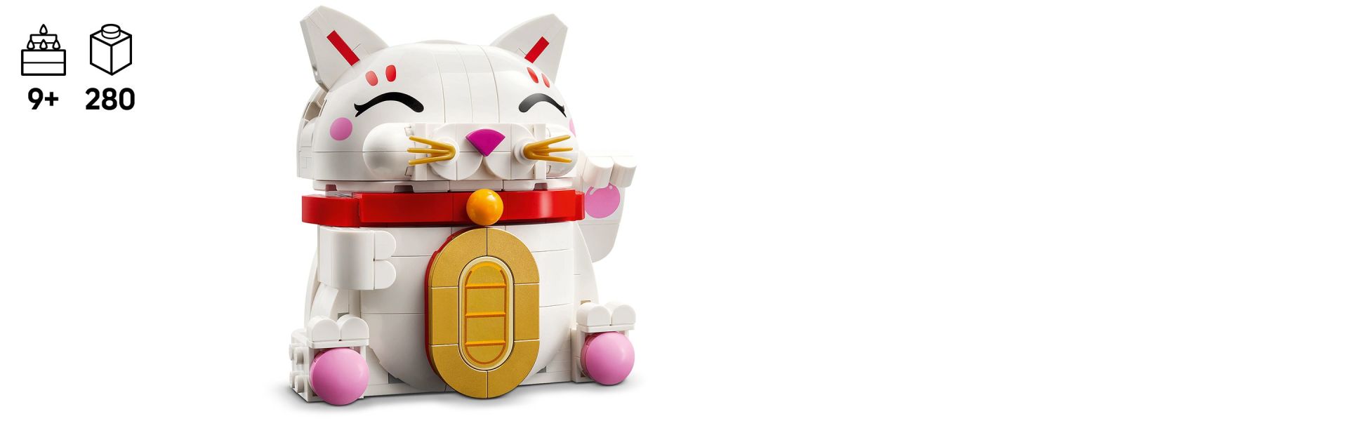 This LEGO Lucky Cat building set creates a striking animal display for any room and just might bring good luck to its owner!