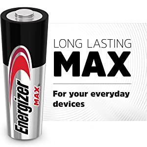 Get long lasting batteries for your everyday devices with Energizer Max 