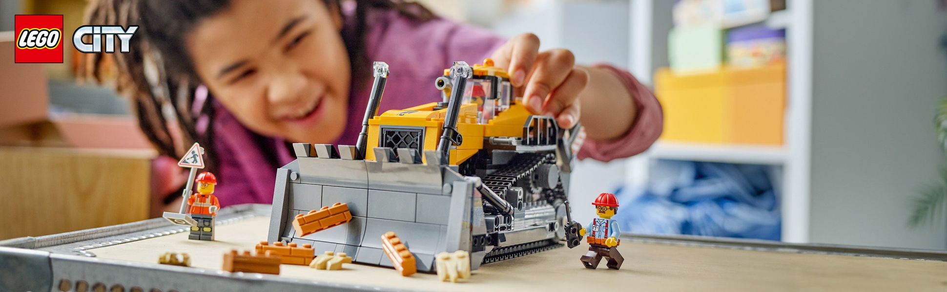 Fuel kids’ fascination for cool construction vehicles with this LEGO City Yellow Bulldozer building toy for ages 8 and up.