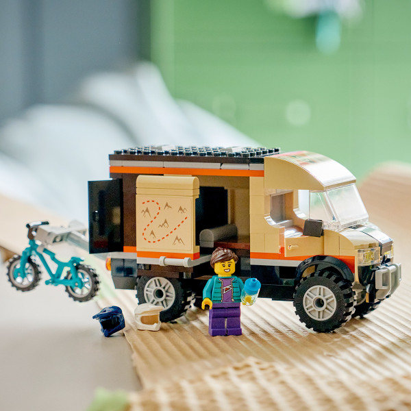 Chunky rubber tires and a rugged design for wilderness travel.