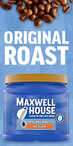 Maxwell House House Blend Medium Roast Ground Coffee, 24.5 oz Canister
