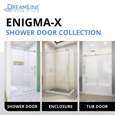 DreamLine Enigma-X 34 1/2 in. D x 48-3/8 in. W x 76 in. H DreamLine Enigma-X 34 1/2 in. D x 48-3/8 in. W x 76 in. H