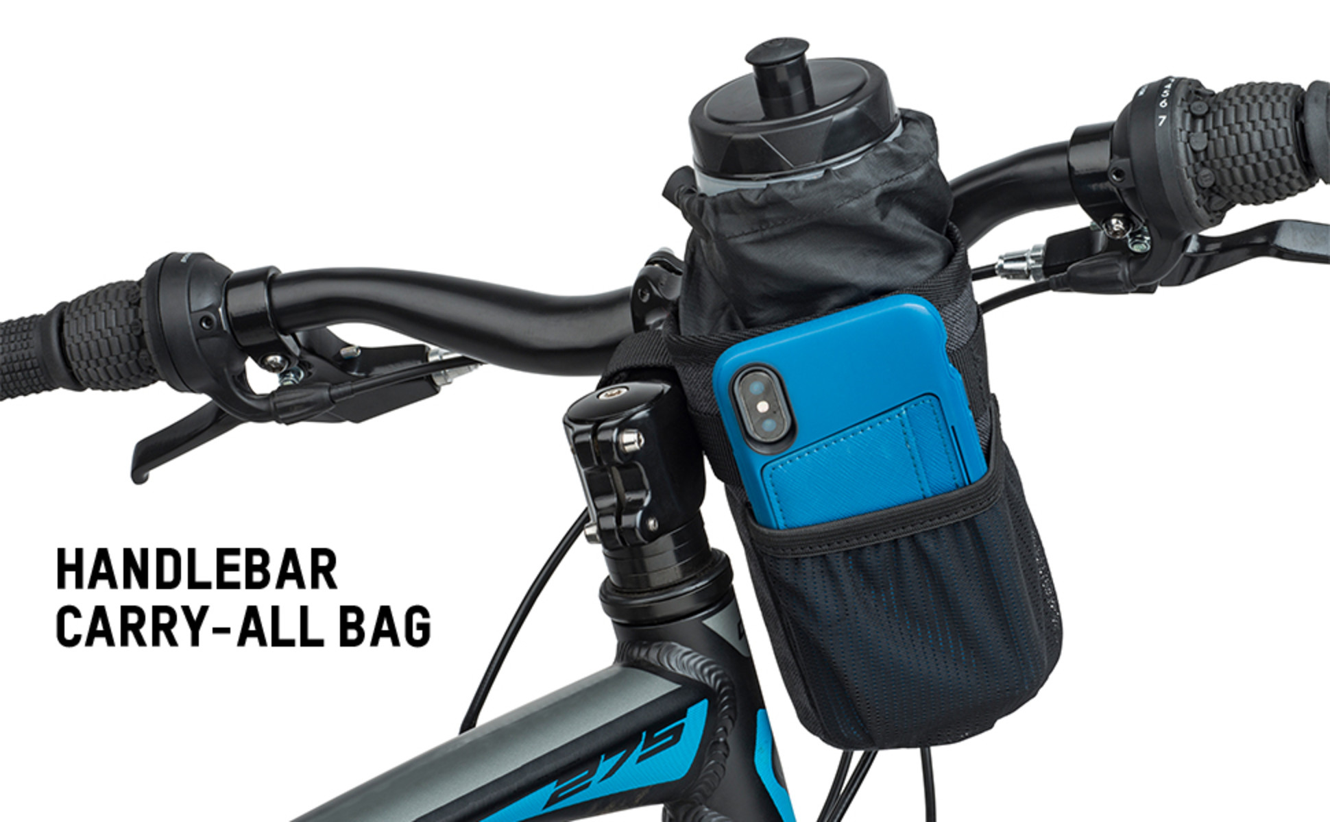 thumbnail interactive-video image 1 of Bike Panniers Blackburn Outpost Carryall Bike Bag - Handlebar Storage For Cycling Essentials Seat Pack 1 of 10