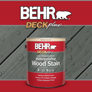 BEHR Premium 8 oz. #ST-120 Ponderosa Green Semi-Transparent Waterproofing Exterior Wood Stain and Sealer Sample