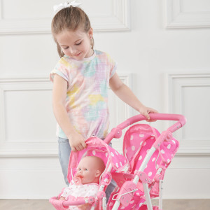 Double doll outlet stroller walmart