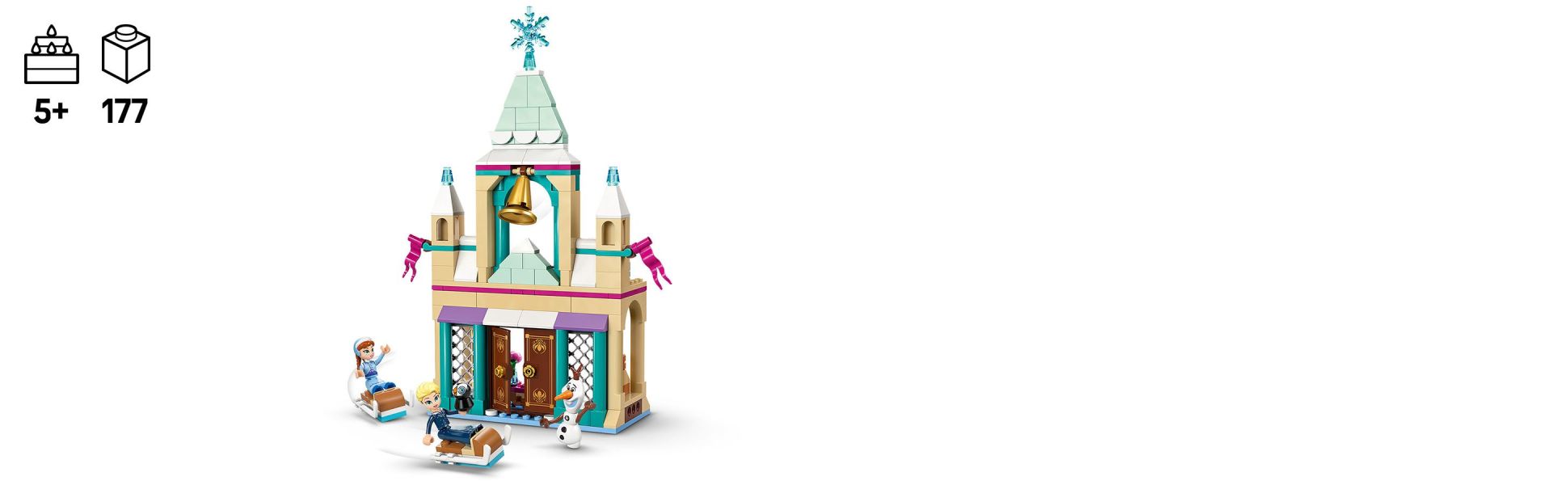 Building set with Anna and Elsa LEGO | Disney minidoll figures, Olaf LEGO | Disney snowman figure and lots of accessories.