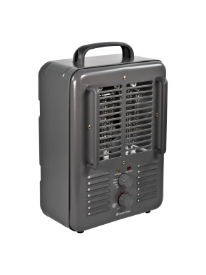 Milk House Utility Heater, Metal Grey