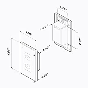 LIFX 1-Pole 2-Buttons Smart Wi-Fi Touch Light Switch, White, Works with  Alexa/Hey Google/HomeKit/Siri LFSPWHT1FUS - The Home Depot