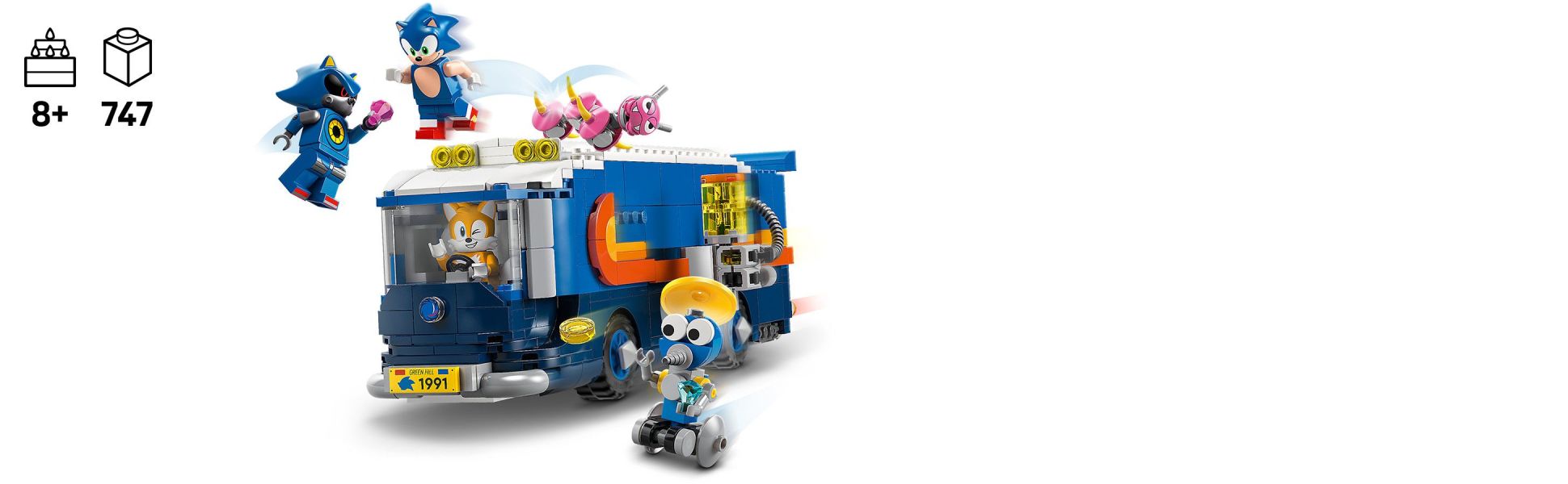 This toy is packed with details, including a launchable ATV, movable stud launcher, 5 fun characters for role play and more.