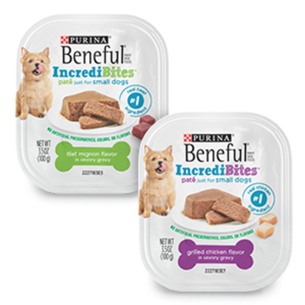 Purina Beneful IncrediBites Pate Wet Dog Food for Small Dogs