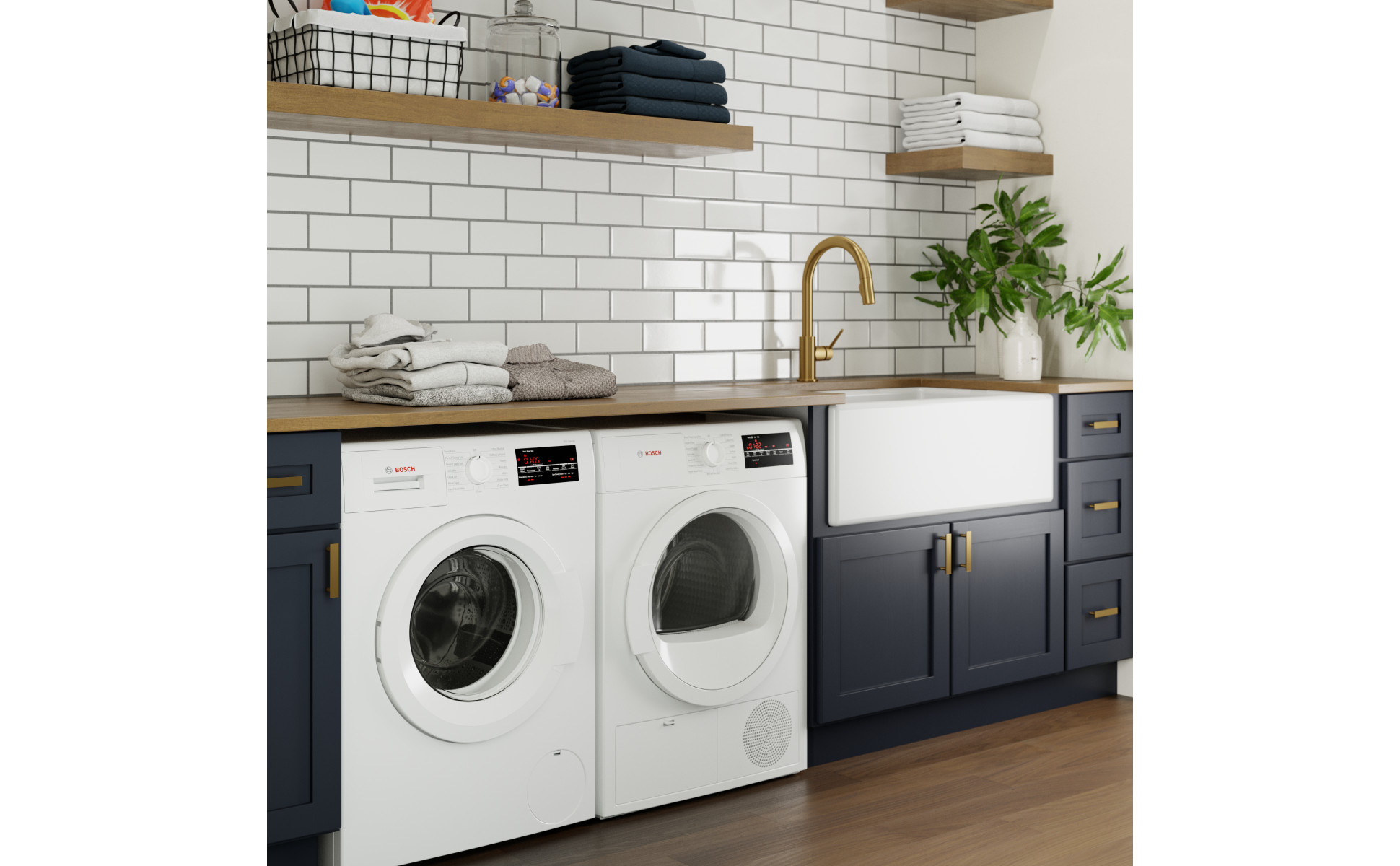 Bosch 300 Series 24 in. 2.2 cu. ft. High-Efficiency Stackable