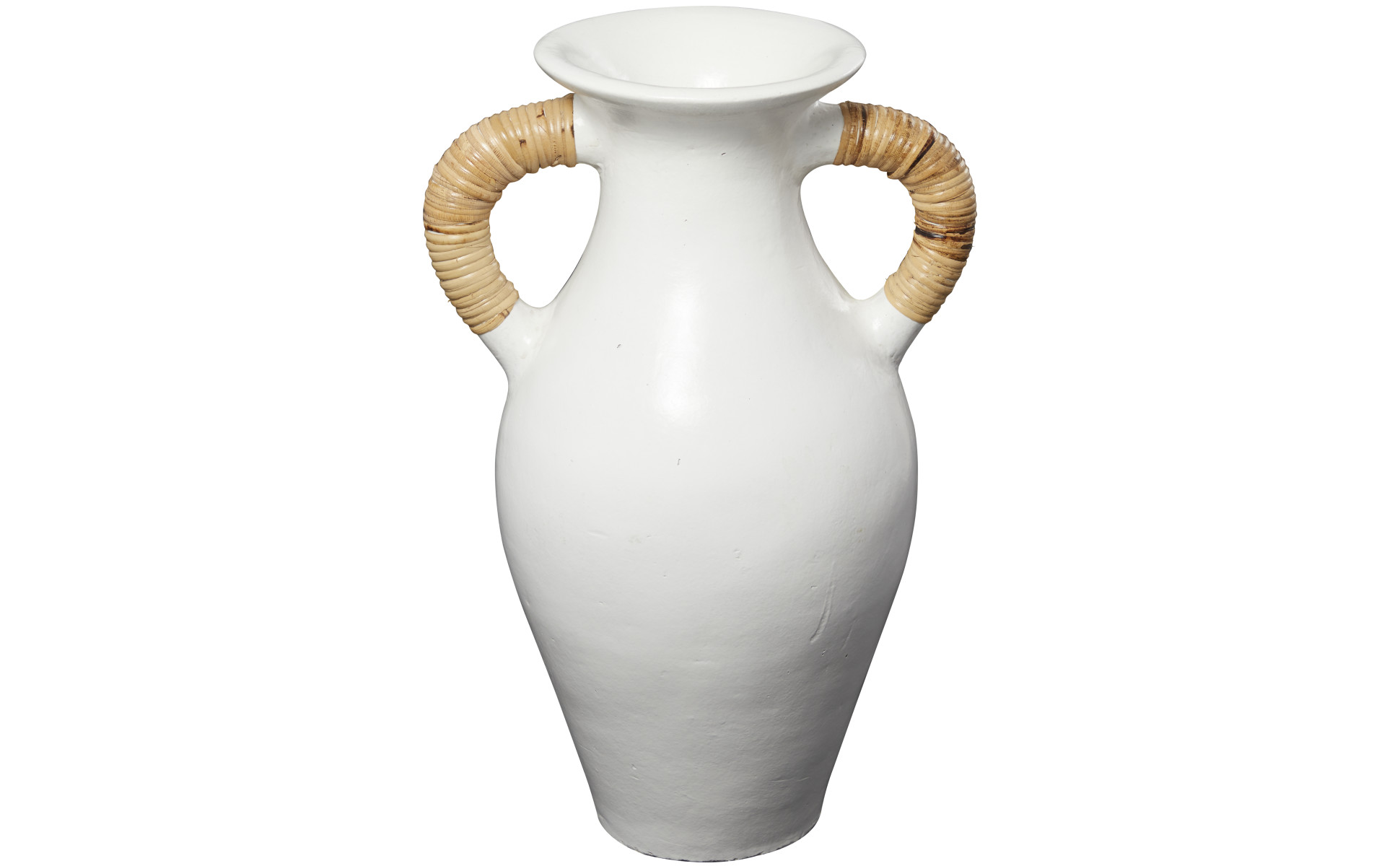 Litton Lane 21 in. White Jug Inspired Ceramic Decorative Vase with