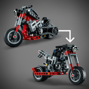LEGO Technic Motorcycle to Adventure Bike 42132 2 in 1 Model Motorcycle  Building Kit and Construction Toy, Birthday Gift for Kids, Boys and Girls 