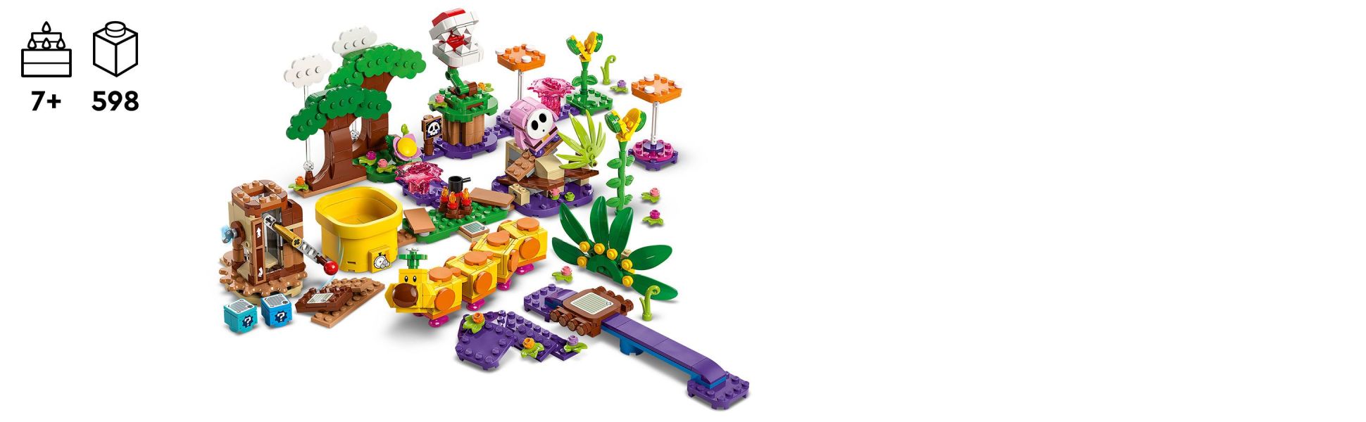 Add LEGO Mario (from set 71439), LEGO Luigi (71440) or LEGO Peach (71441) for interactive play (sets sold separately).