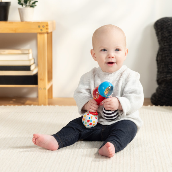 Baby Einstein Shake & Groove Toy Maracas, Ages 3+ Months, 2pk