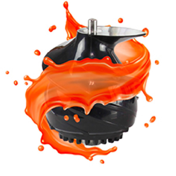 Omega Cold Press Masticating Juicer, Easy Clean, Low-Speed, Red