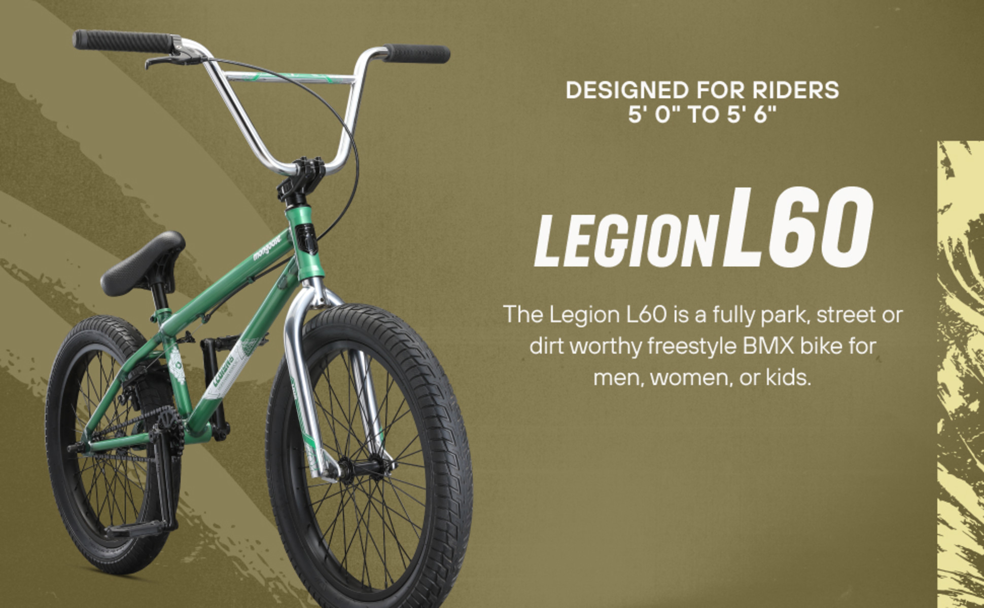 Mongoose Legion L20 Freestyle BMX Bike, Beginner to Advanced