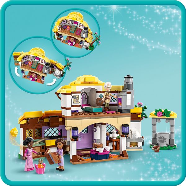 Lego Disney Wish: Asha's Cottage Princess Building Toy Set 43231 : Target
