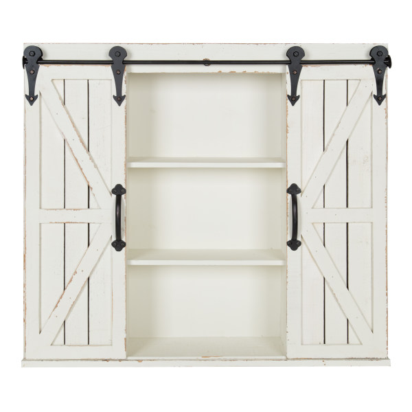 modern rustic farmhouse shabby-chic distressed artisanal wall storage cabinet floating accent 