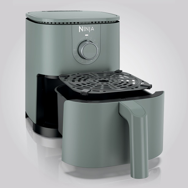 Ninja Dual Air Fryer Ninja Mini Air Fryer, Qts Capacity, Grey