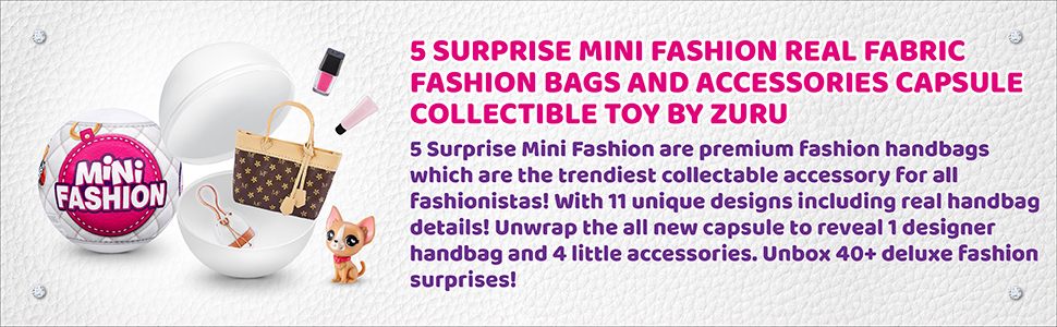 5 Surprise Mini Fashions--Deluxe Fashion Accessories For Barbies