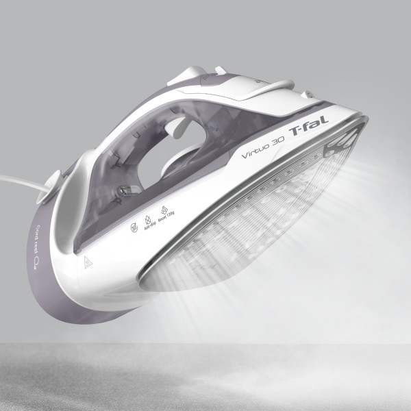 T-fal, Virtuo 30 Steam Iron, 1500W, Auto Off, Ceramic Soleplate