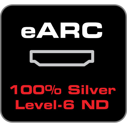 HDMI - eARC: 100% Silver + Level-6 Noise Dissipation