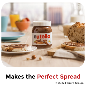 Nutella Chocolate Hazelnut Spread, Perfect Topping for Pancakes